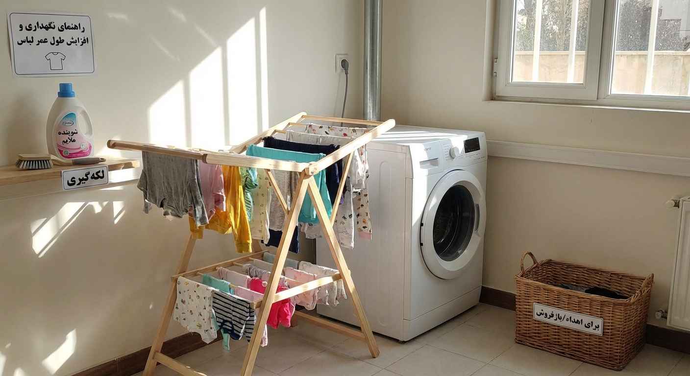 پیشنهادهای عملی برای نگهداری و افزایش طول عمر لباس&zwnj;های کودک