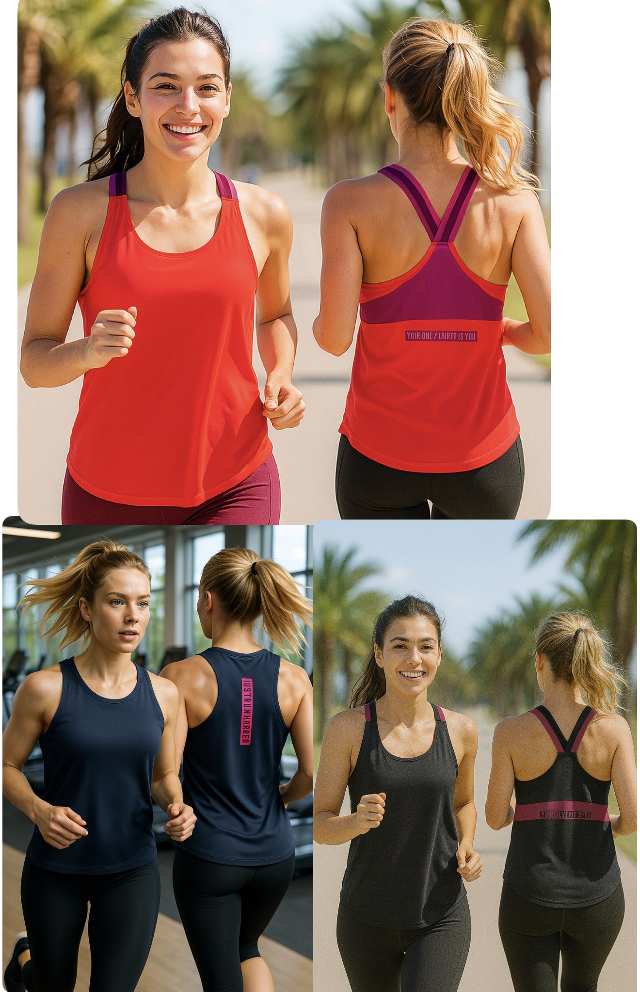 تاپ ورزشی پشت ضربدری