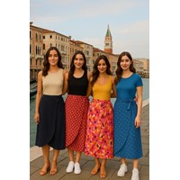 دامن گره ای گلدار