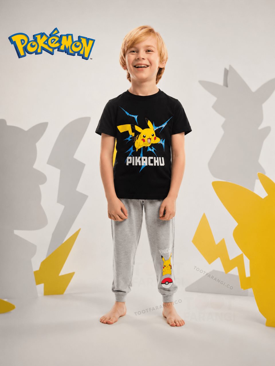 ست تیشرت و شلوار پسرانه برند POKEMON