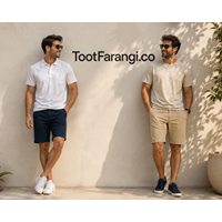 شلوارک مردانه با دکمه و زیپ و کمر نیمه کشی