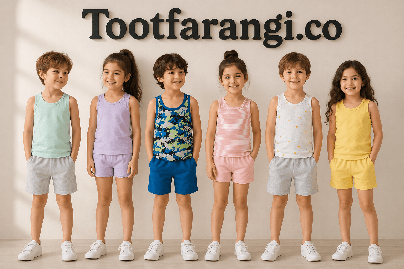 رکابی نخی بچگانه پک دو عددی برند Pepperts