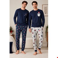 ست لباس خواب مردانه نخی UP2 Fashion Men