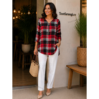 شومیز جلو زیپ چهارخانه برند ARDENE