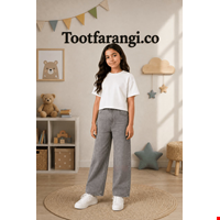 شلوار جین بچگانه مدل شافل Regular Fit لگینگ بدون دکمه و زیپ