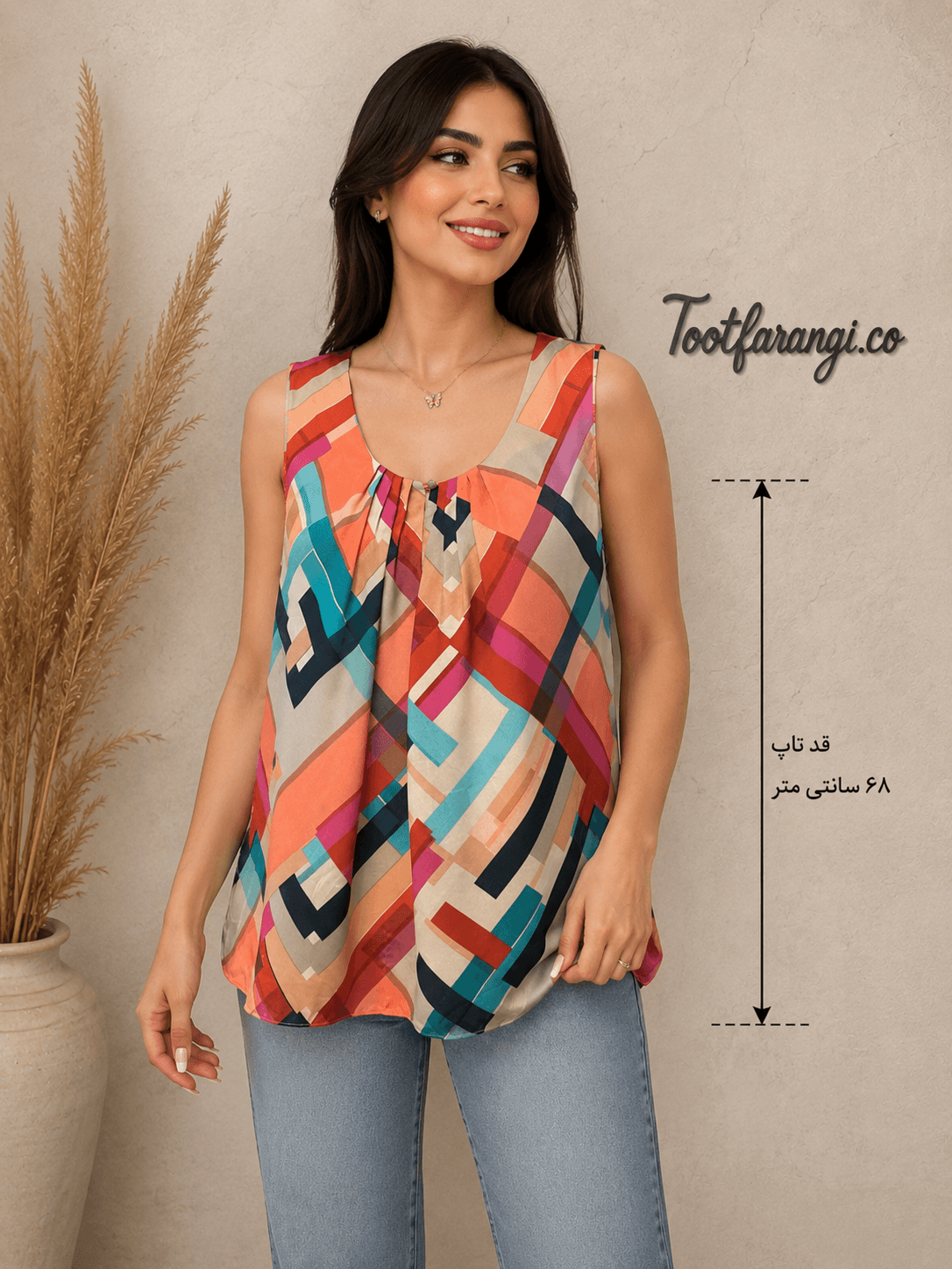 تاپ آستین حلقه زنانه برند LIZ Claiborne