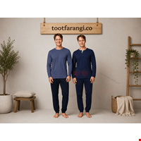 ست بلوز شلوار نخی راحتی مردانه UP2MEN 