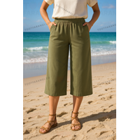 شلوار بگ سبز 