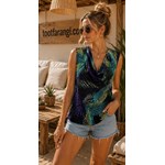 بلوز زنانه آستین حلقه ای برند INC