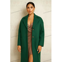 پالتو بلند مشکی سبز