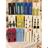 گوشواره آویز مجلسی نگینی SIX