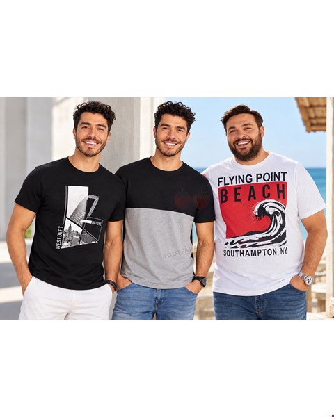 تیشرت سایز بزرگ مردانه برند LIVERGY