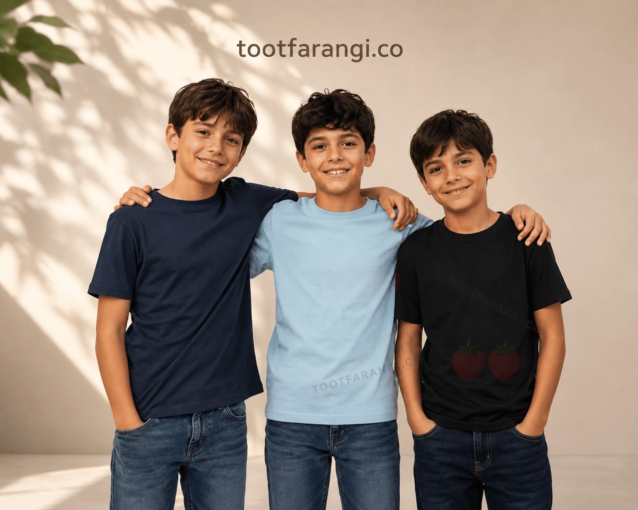 تیشرت نخی بچگانه پک 3 عددی برند ESMARA
