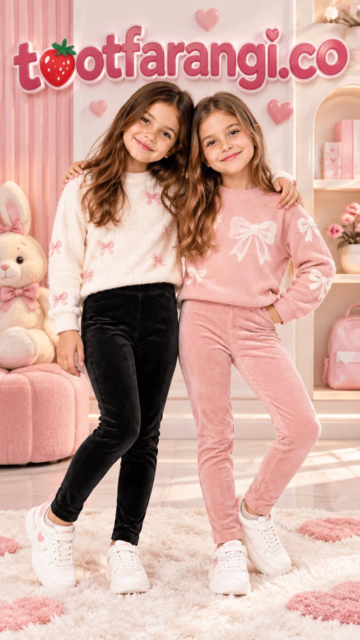  لگ مخملی توکرکی دخترانه ESMARA KIDS