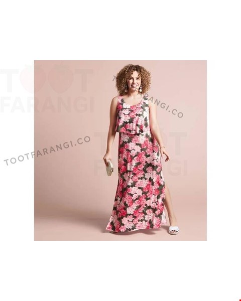 پیراهن گلدار اسمارا - سایز بزرگ