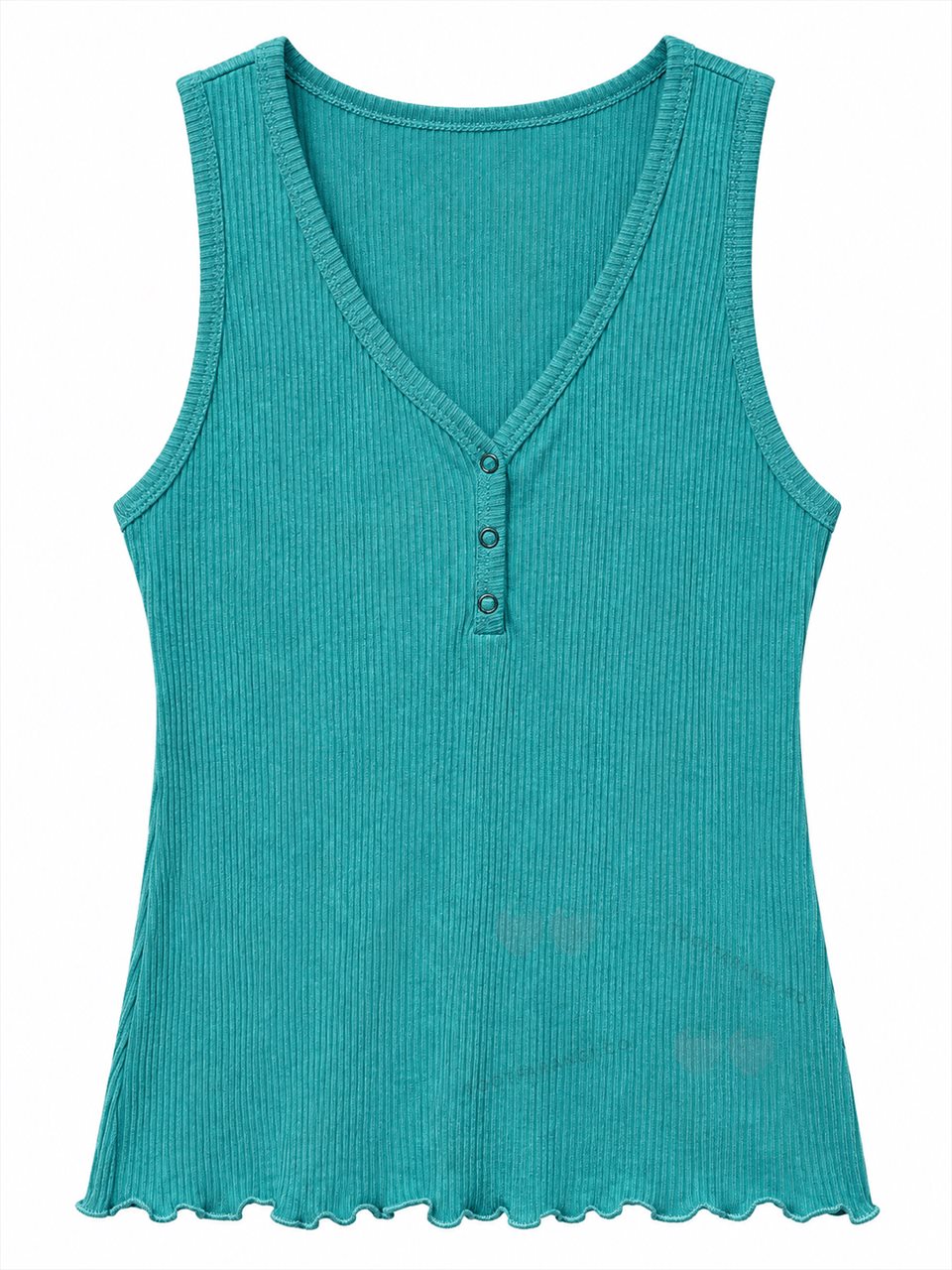 تاپ کبریتی سه دکمه زنانه Light Green