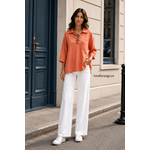 شومیز جلو بندی زنانه برند MACFASHION