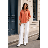 شومیز جلو بندی زنانه برند MACFASHION
