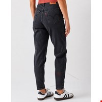 شلوار جین مام فیت ذغالی زنانه برند Levi’s