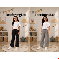 شلوار جین بچگانه مدل شافل Regular Fit لگینگ بدون دکمه و زیپ