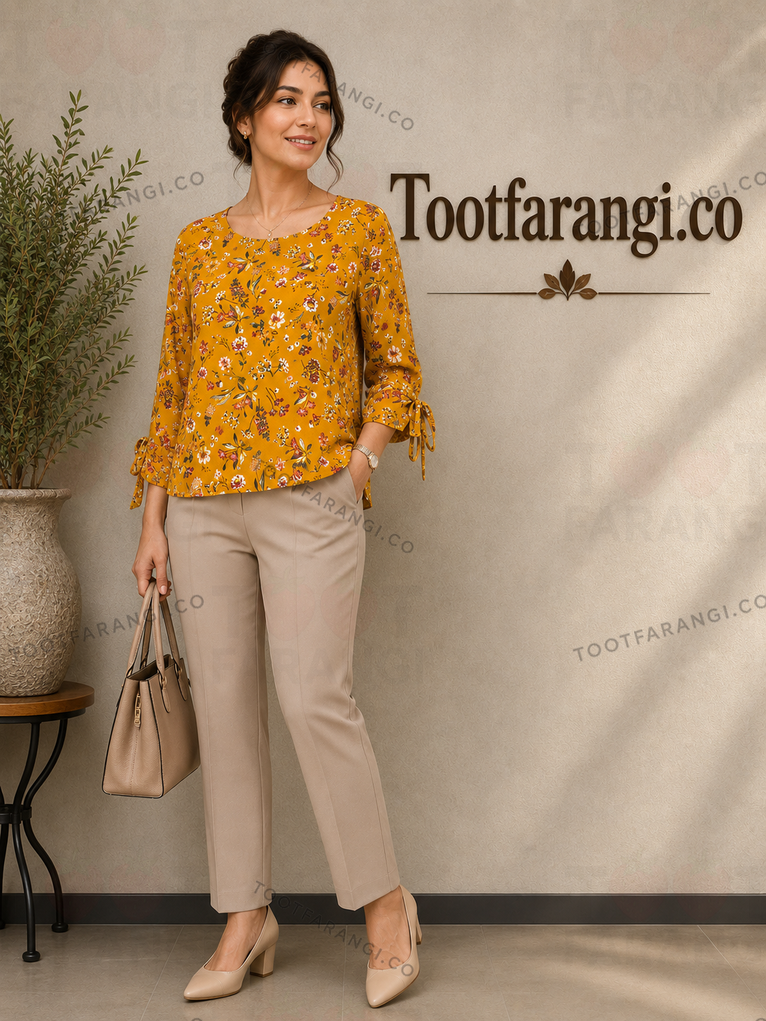 شومیز گل ریز زنانه