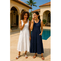 پیراهن ساحلی آستین حلقه