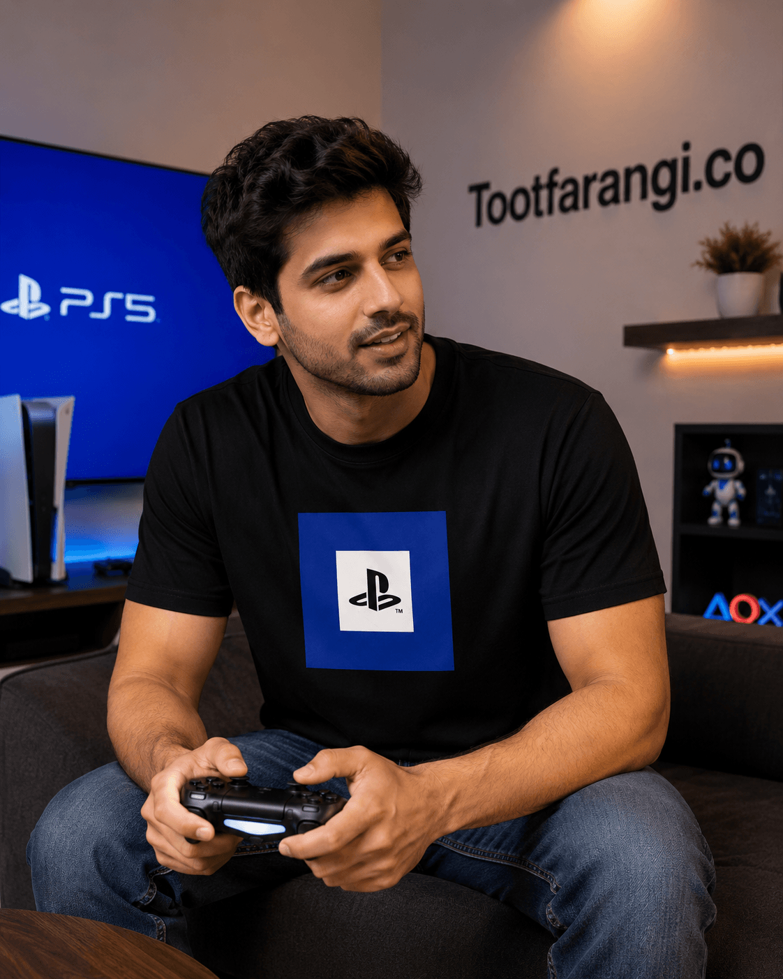 تیشرت مردانه طرح PlayStation 