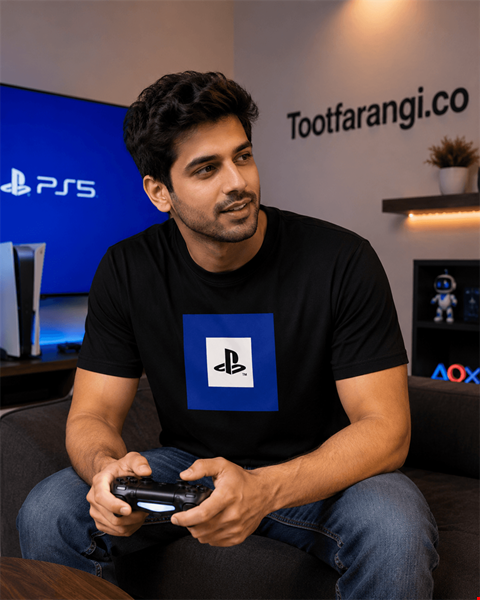 تیشرت مردانه طرح PlayStation 