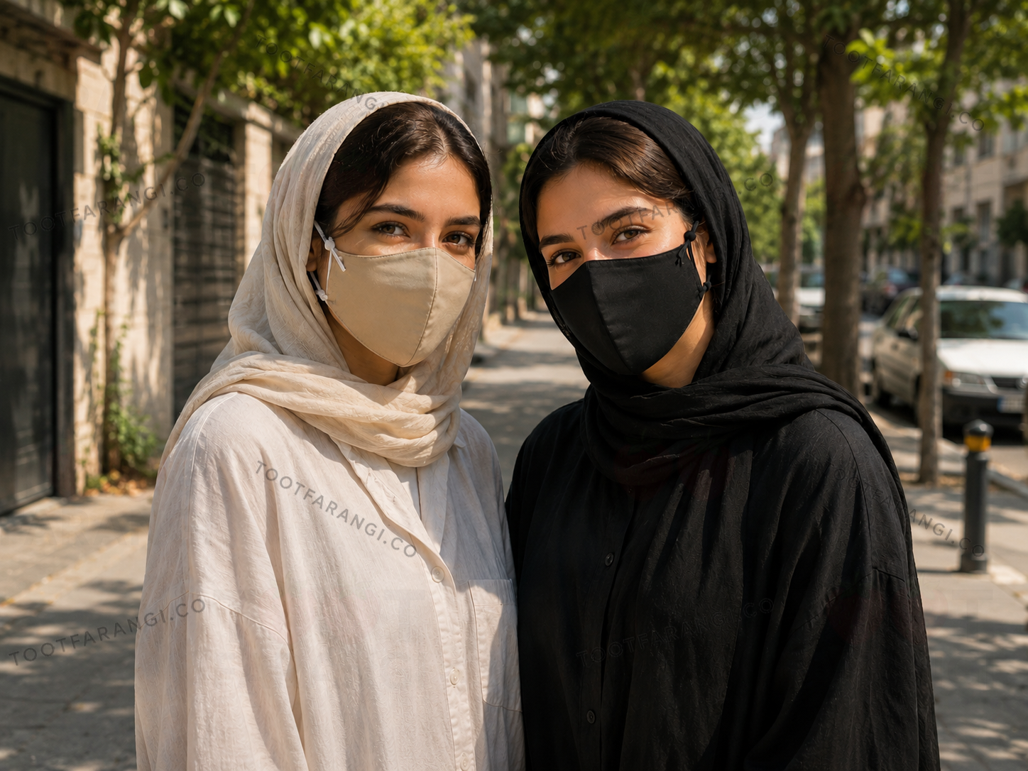 ماسک پارچه ای مشکی پک دو عددی  برند آی ام