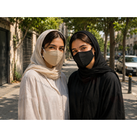 ماسک پارچه ای مشکی پک دو عددی  برند آی ام