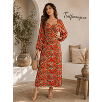 پیراهن گل دار ماکسی برند missguided