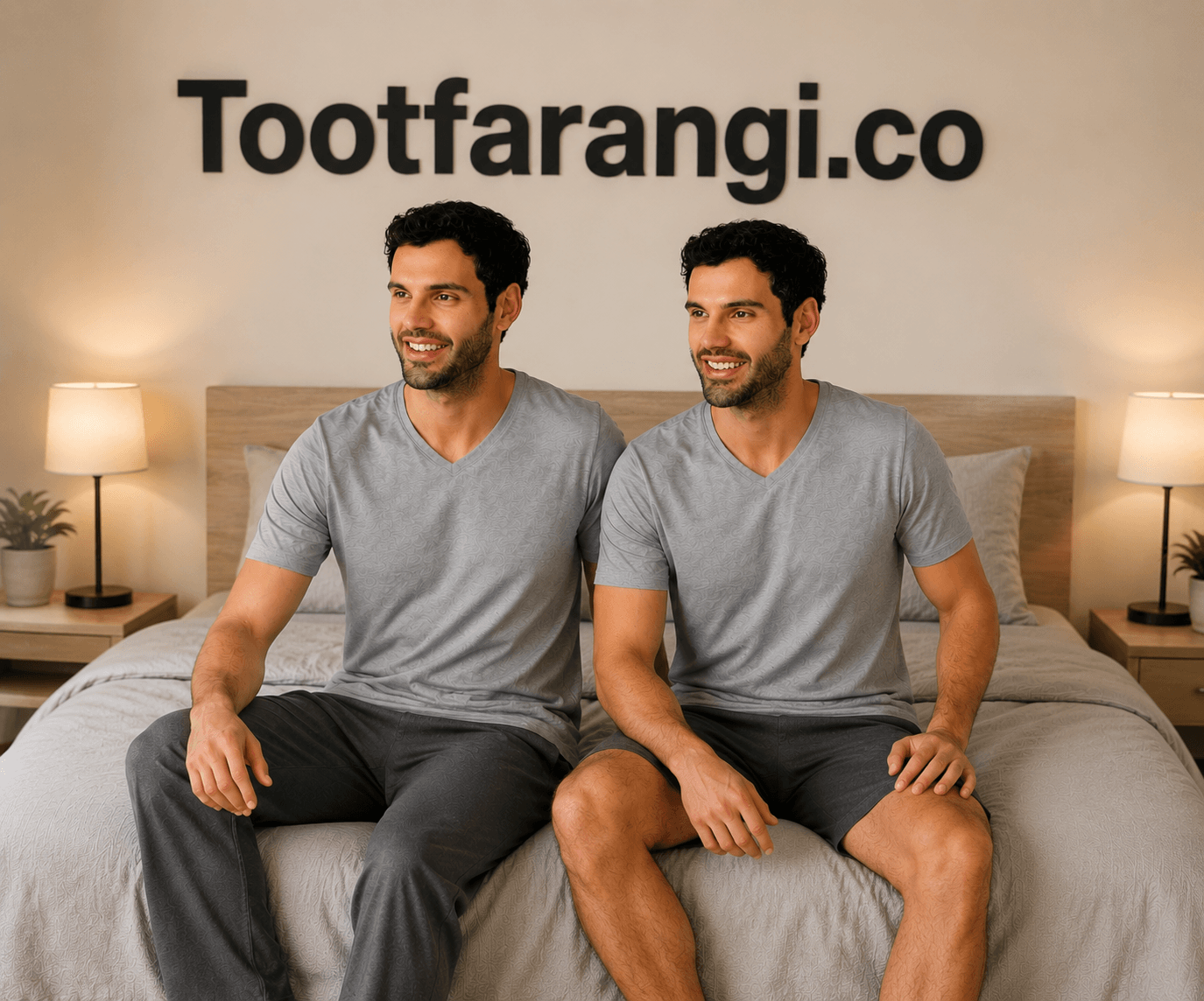 ست راحتی مردانه یقه هفت برند Livergy