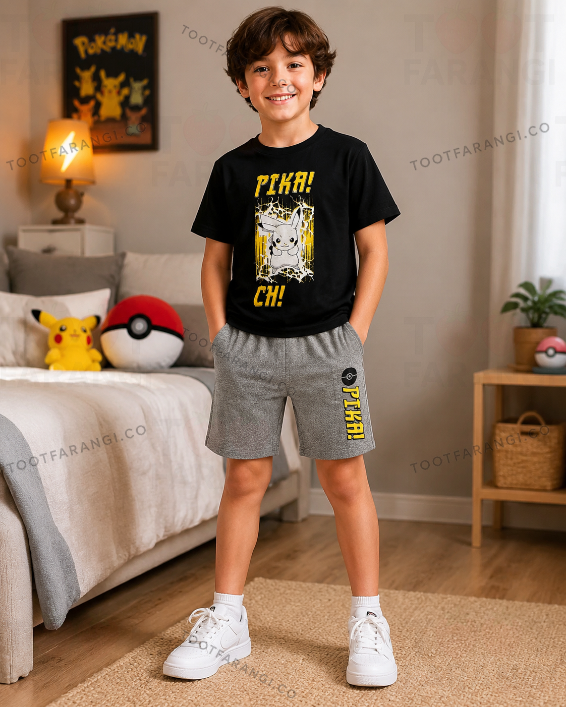 ست تیشرت شلوار بچگانه PIKACHU