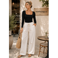 بادی ساده مشکی یقه گرد برند BOOHOO