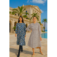 پیراهن مانتویی آستین بلند