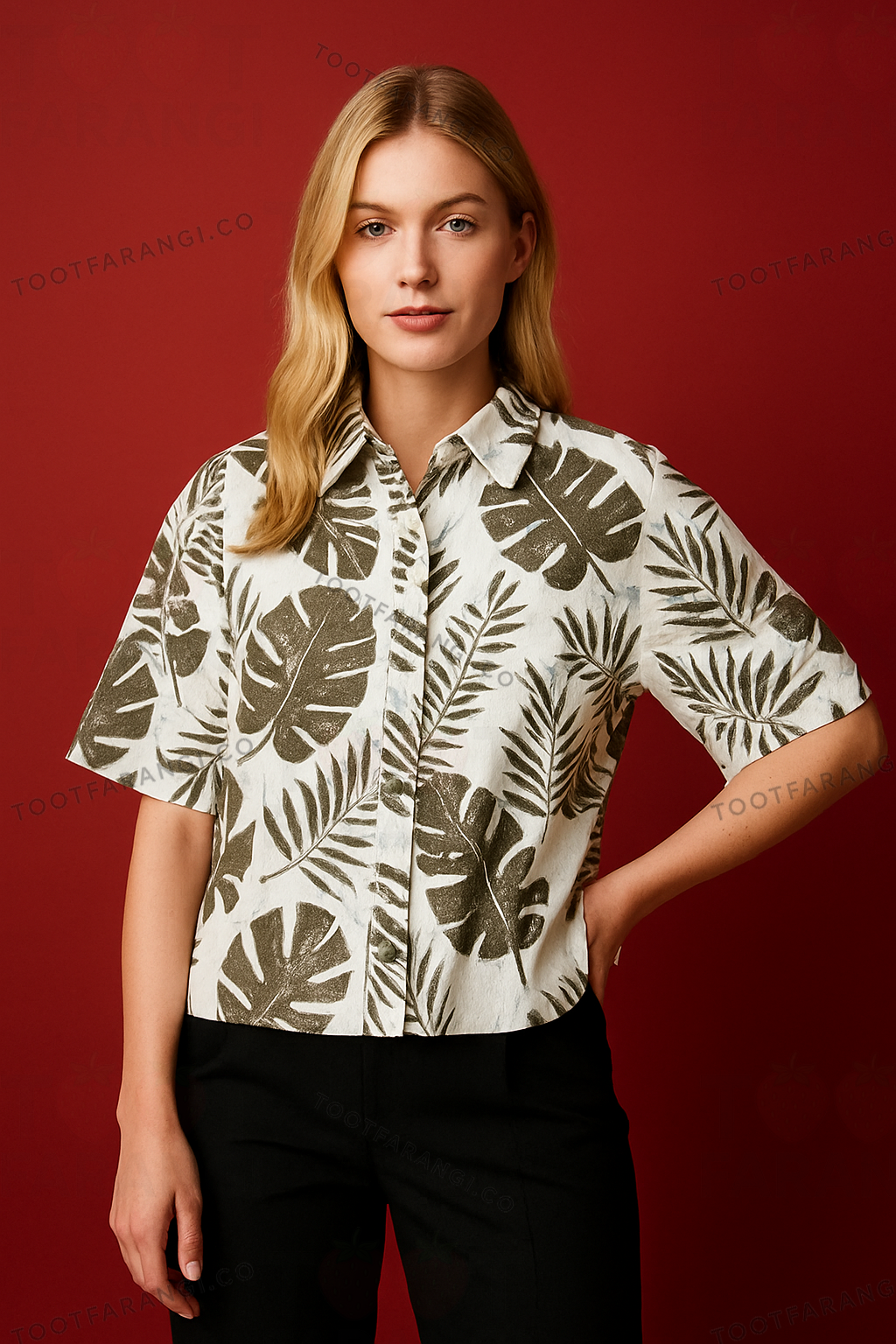 شومیز پشت دکمه