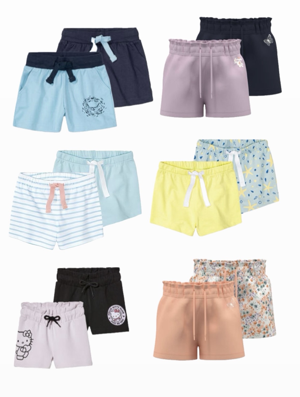 پک دوتایی شلوارک بچگانه