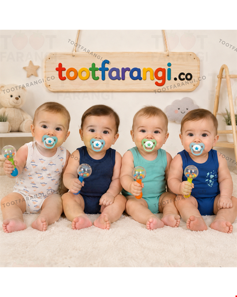 سرهمی رکابی نوزادی پک دو عددی
