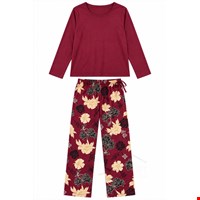 ست بلوز و شلوار نخی سایز بزرگ زنانه برند UP2 fashion