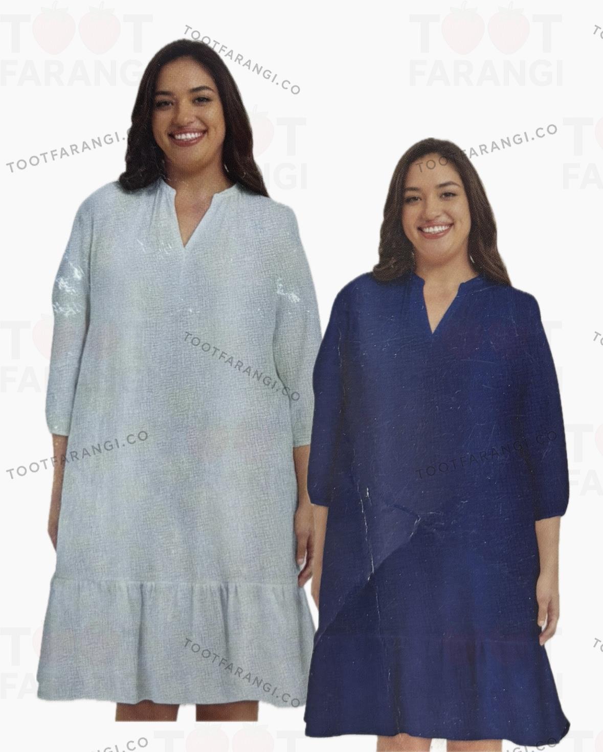 پیراهن میدی زنانه سایز بزرگ برند اصل up2
