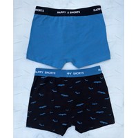شورت باکسر پسرانه پک دو عددی برند HAPPY SHORTS