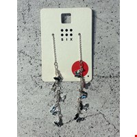 گوشواره آویز مجلسی نگینی SIX