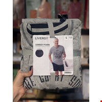 ست تیشرت و شلوارک خواب مردانه برند LIVERGY