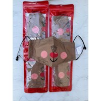 ماسک پارچه ای طرح خرس برند اصل آی ام
