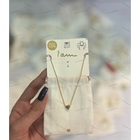 گردنبند برند I am با آبکاری طلا 