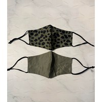 ماسک پارچه ای طرح پلنگی پک دو عددی برند آی ام