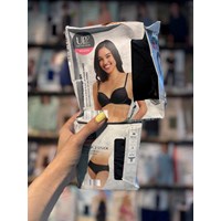 ست یک عدد سوتین پوشاپ و شورت دو عددی برند اورجینال ایتالیایی  up2