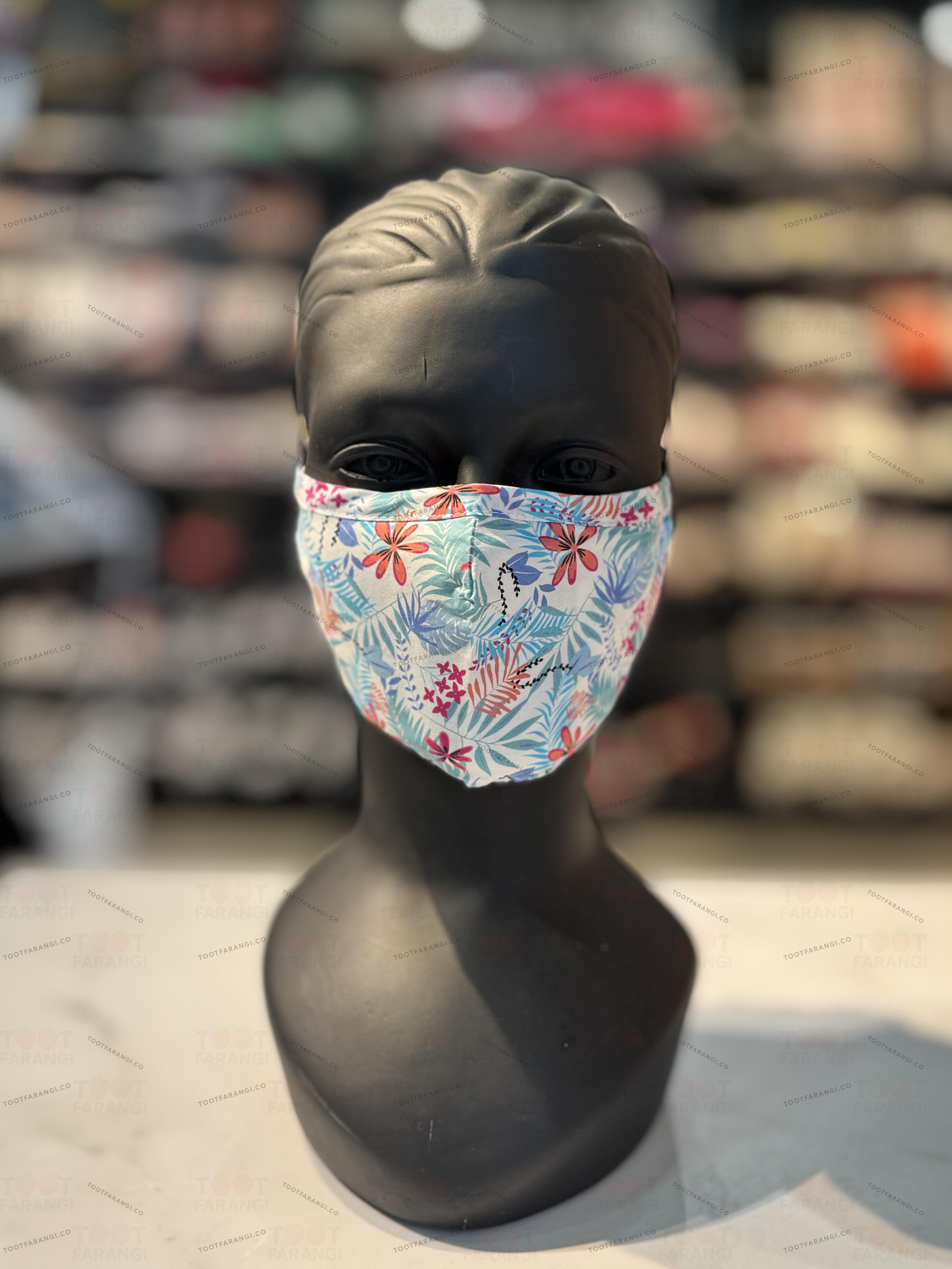 ماسک پارچه ای طرح گلبرگ برند آی ام