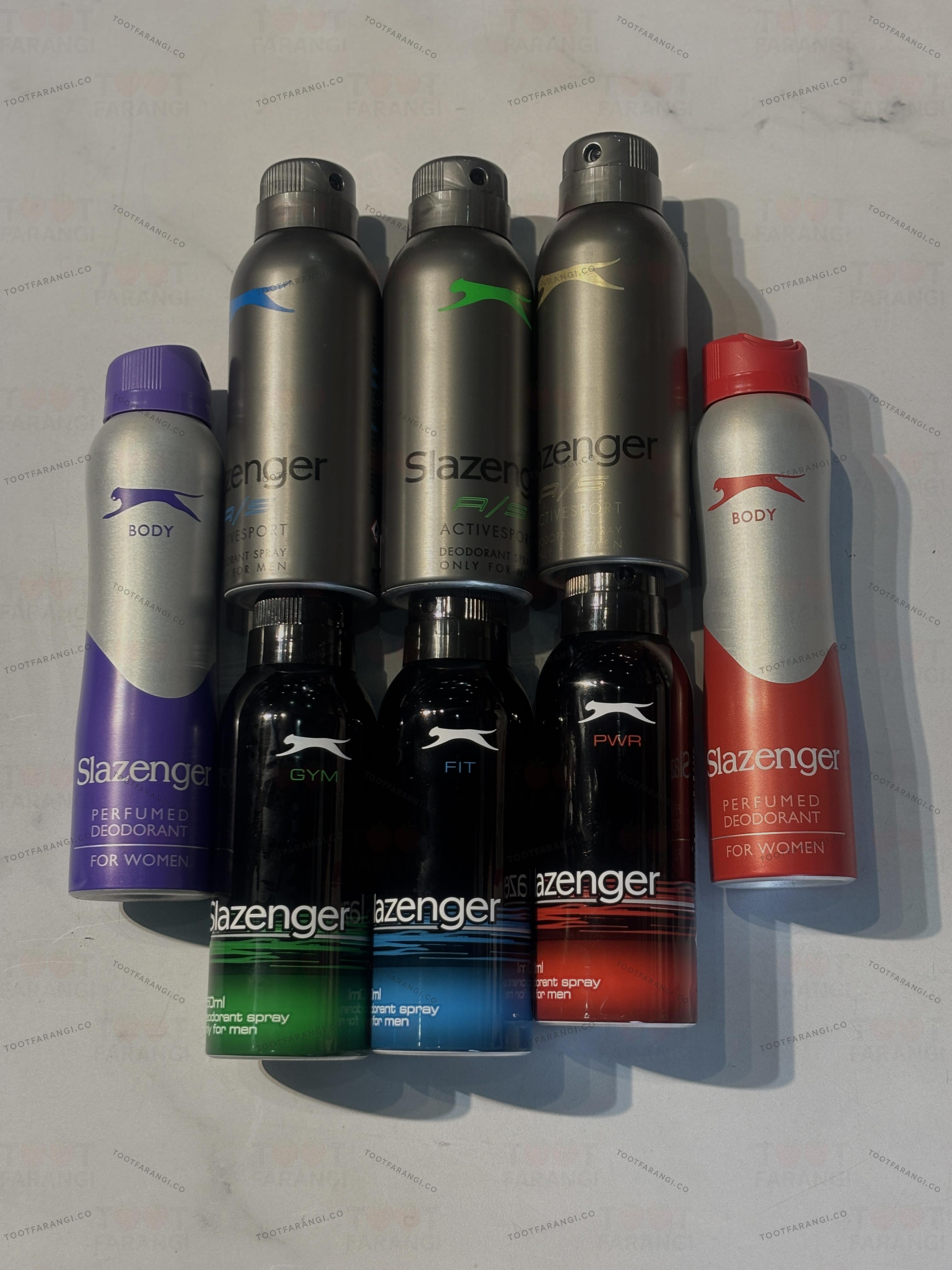 اسپری بدن ورزشی برند slazenger