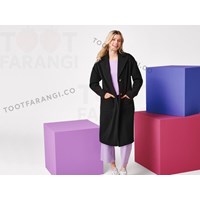 پالتو بلند مشکی سبز